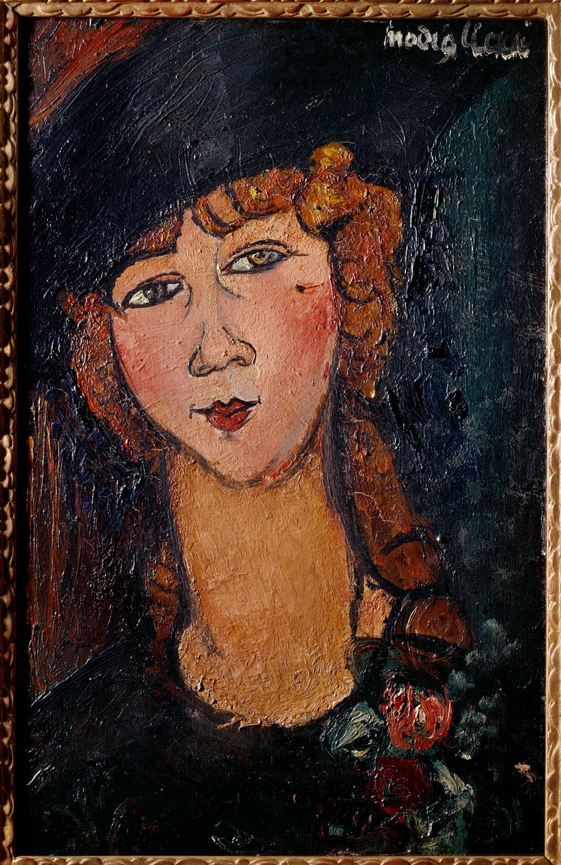 Muotokuva Lolottesta Amedeo Modiglianin (1884-1920) maalaus 1917 su. 0,35x0,55 m Pariisi, kansallisen nykytaiteen museo tekijältä Amedeo Modigliani