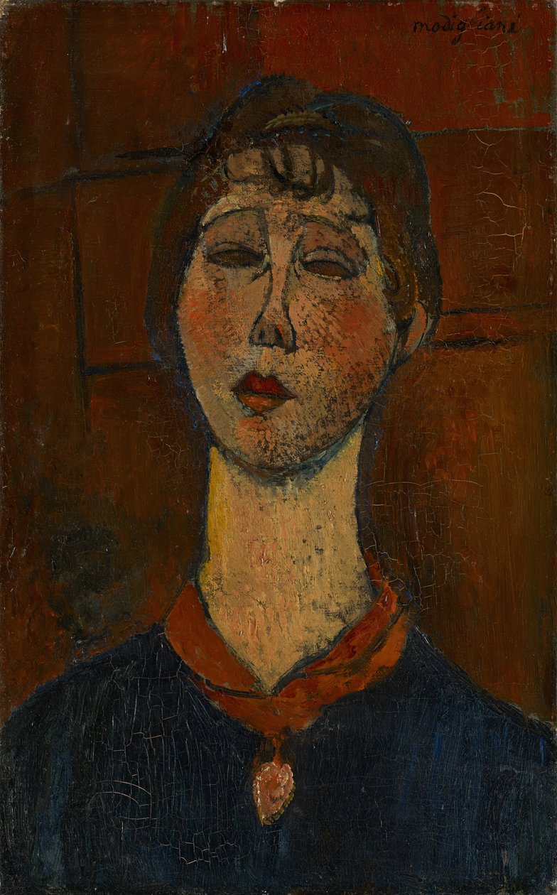 Madame Dorivalin muotokuva, noin 1916 tekijältä Amedeo Modigliani