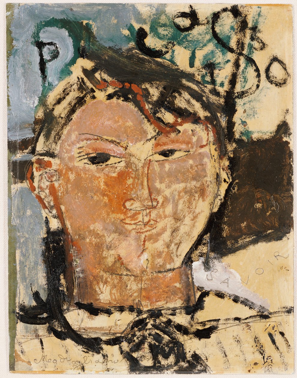 Picasson muotokuva, 1915 tekijältä Amedeo Modigliani