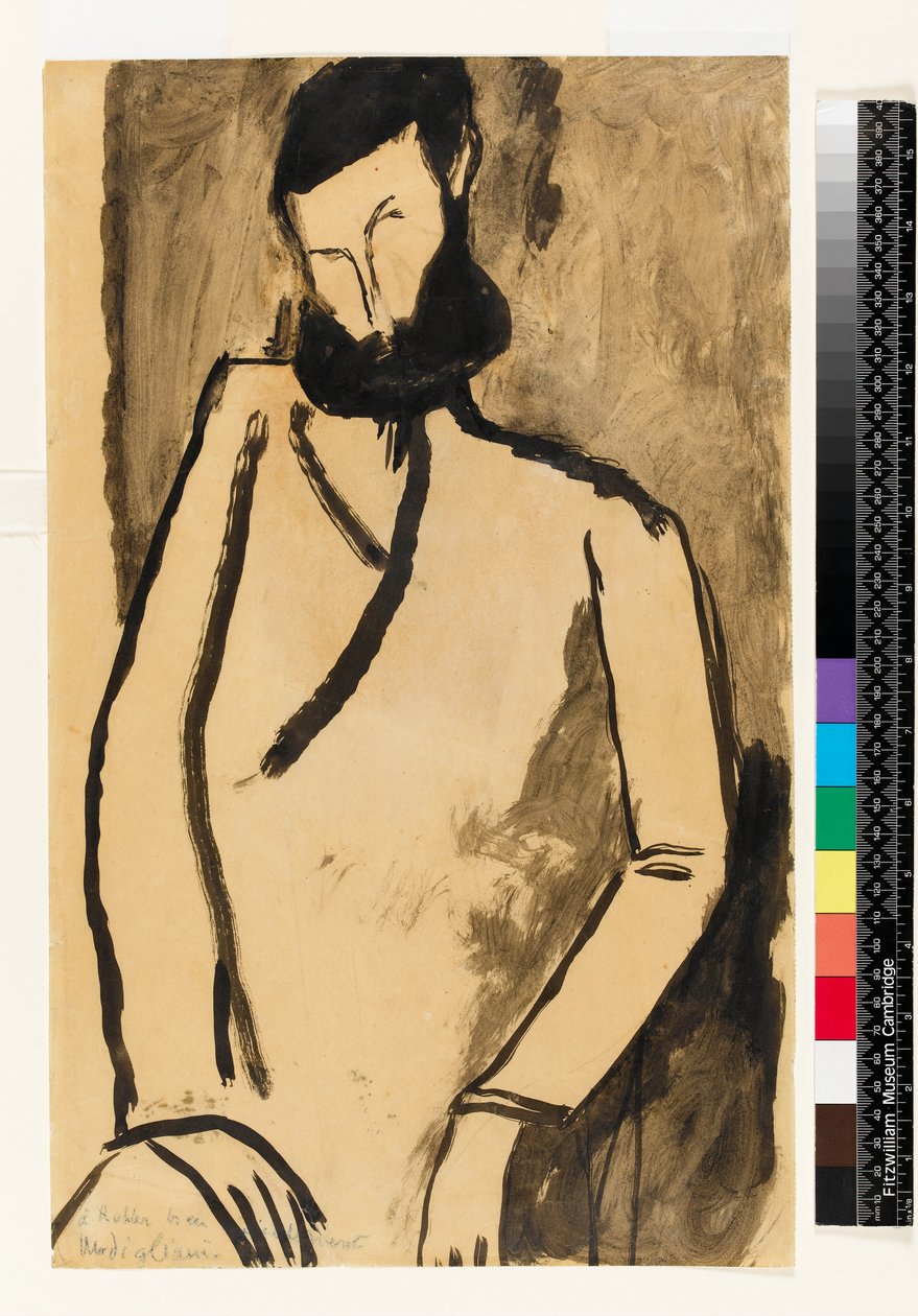 Parrakkaan miehen muotokuva, 1909 tekijältä Amedeo Modigliani