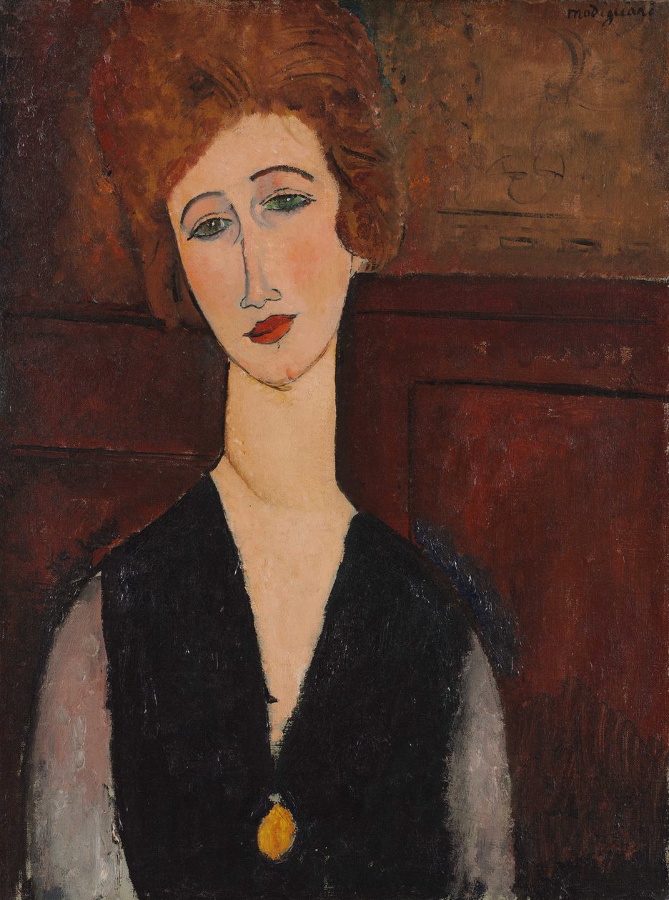 Naisen muotokuva, n. 1917-1918 tekijältä Amedeo Modigliani