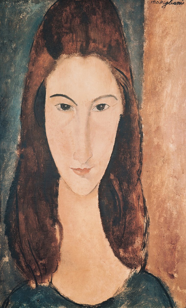 Nuoren tytön muotokuva (öljy kankaalle) tekijältä Amedeo Modigliani