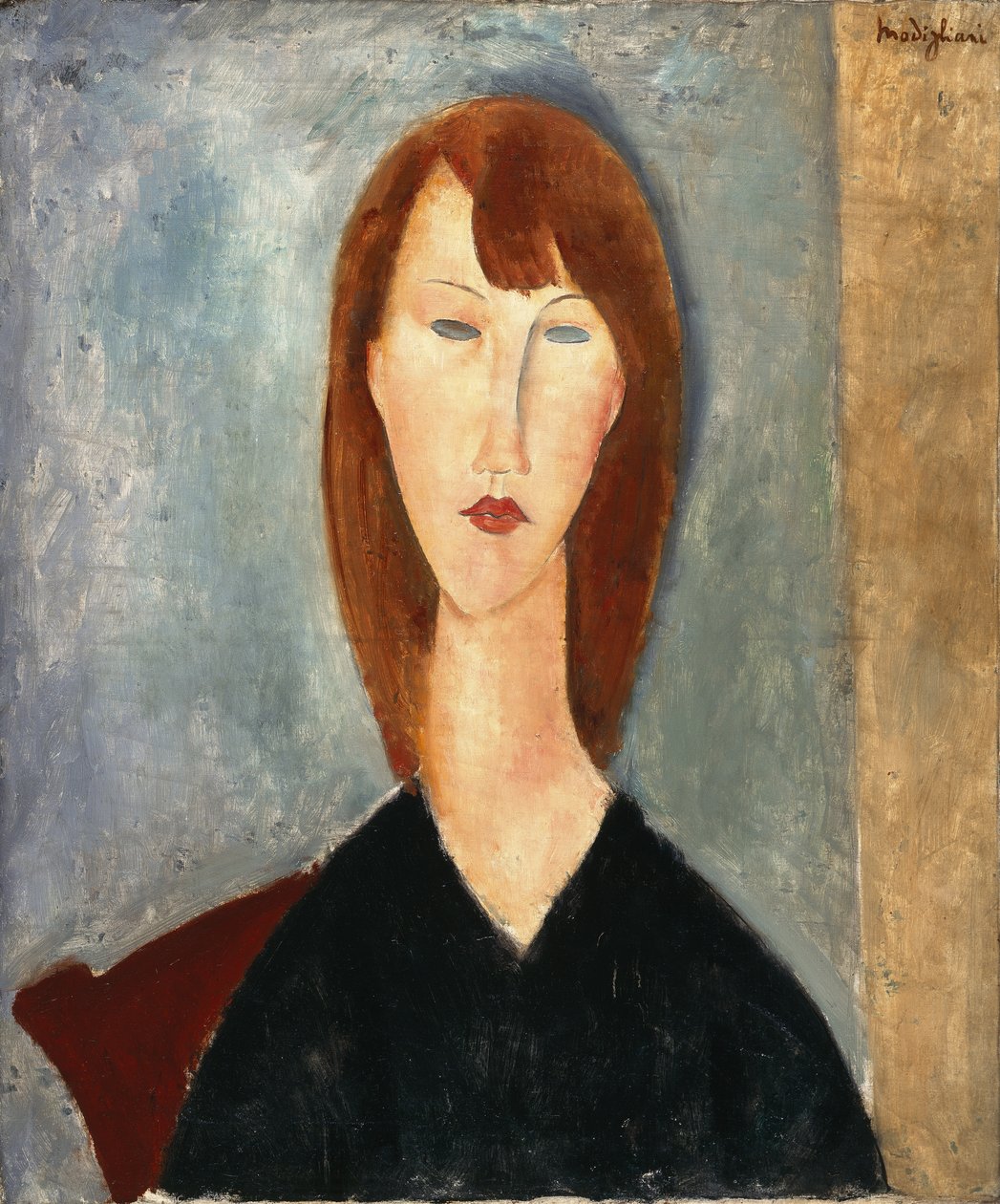 Tuntemattoman mallin muotokuva (öljy kankaalle) tekijältä Amedeo Modigliani