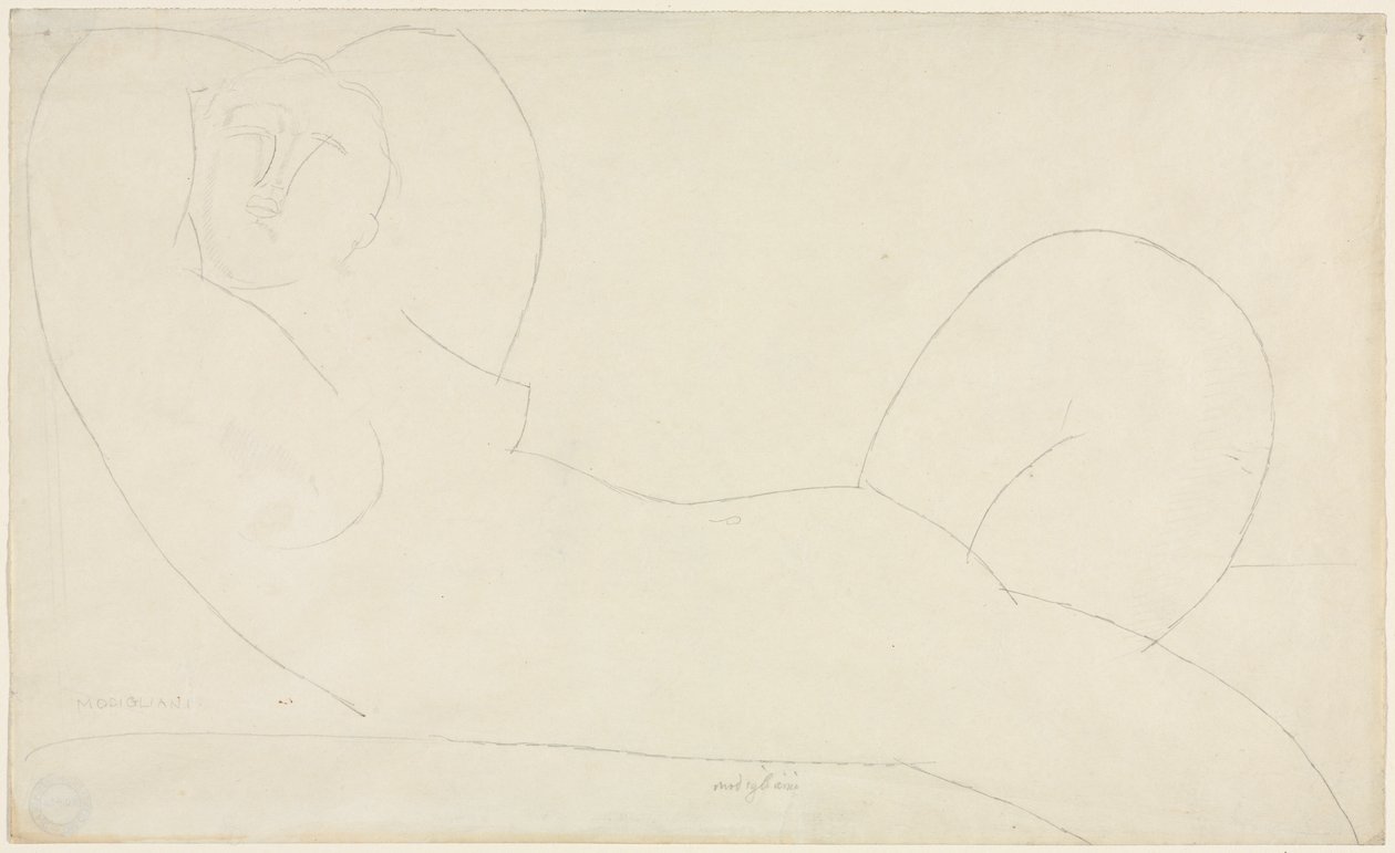 Makaava nainen alaston tekijältä Amedeo Modigliani