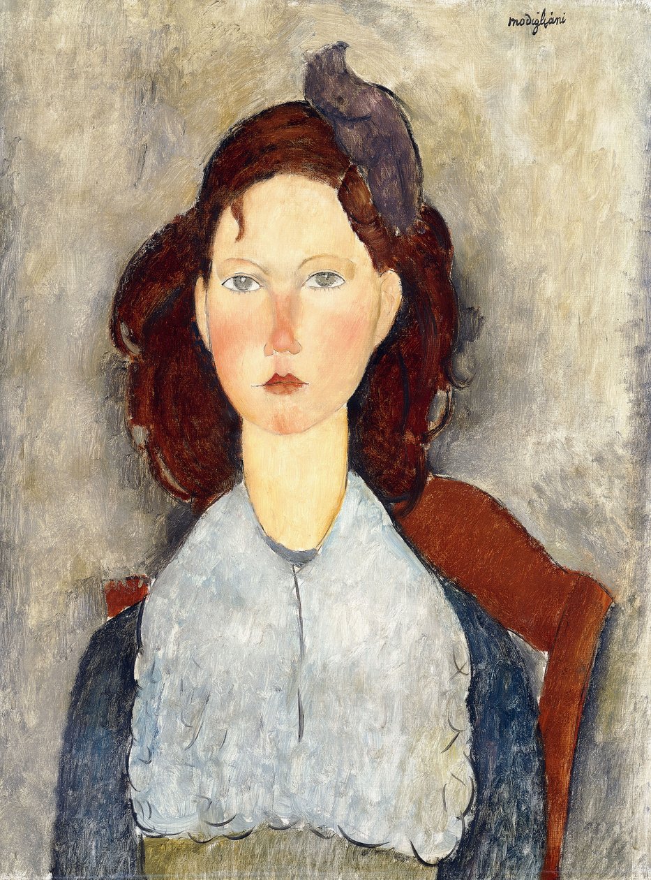 Istuva tyttö, 1918 tekijältä Amedeo Modigliani