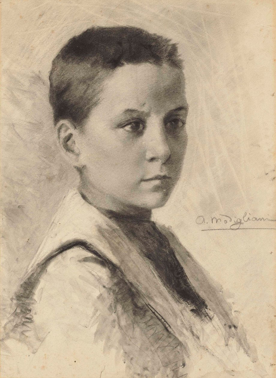 Omakuva, 1899. tekijältä Amedeo Modigliani