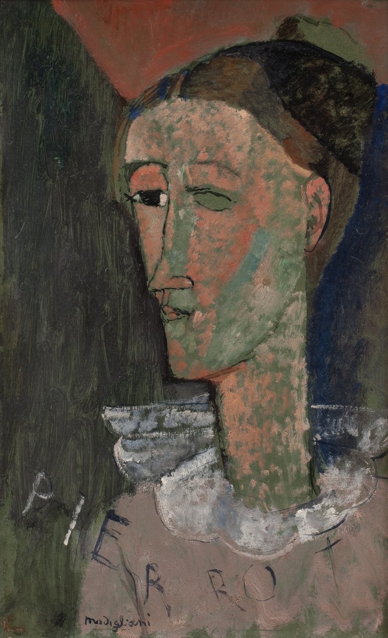 Omakuva Pierrotina tekijältä Amedeo Modigliani