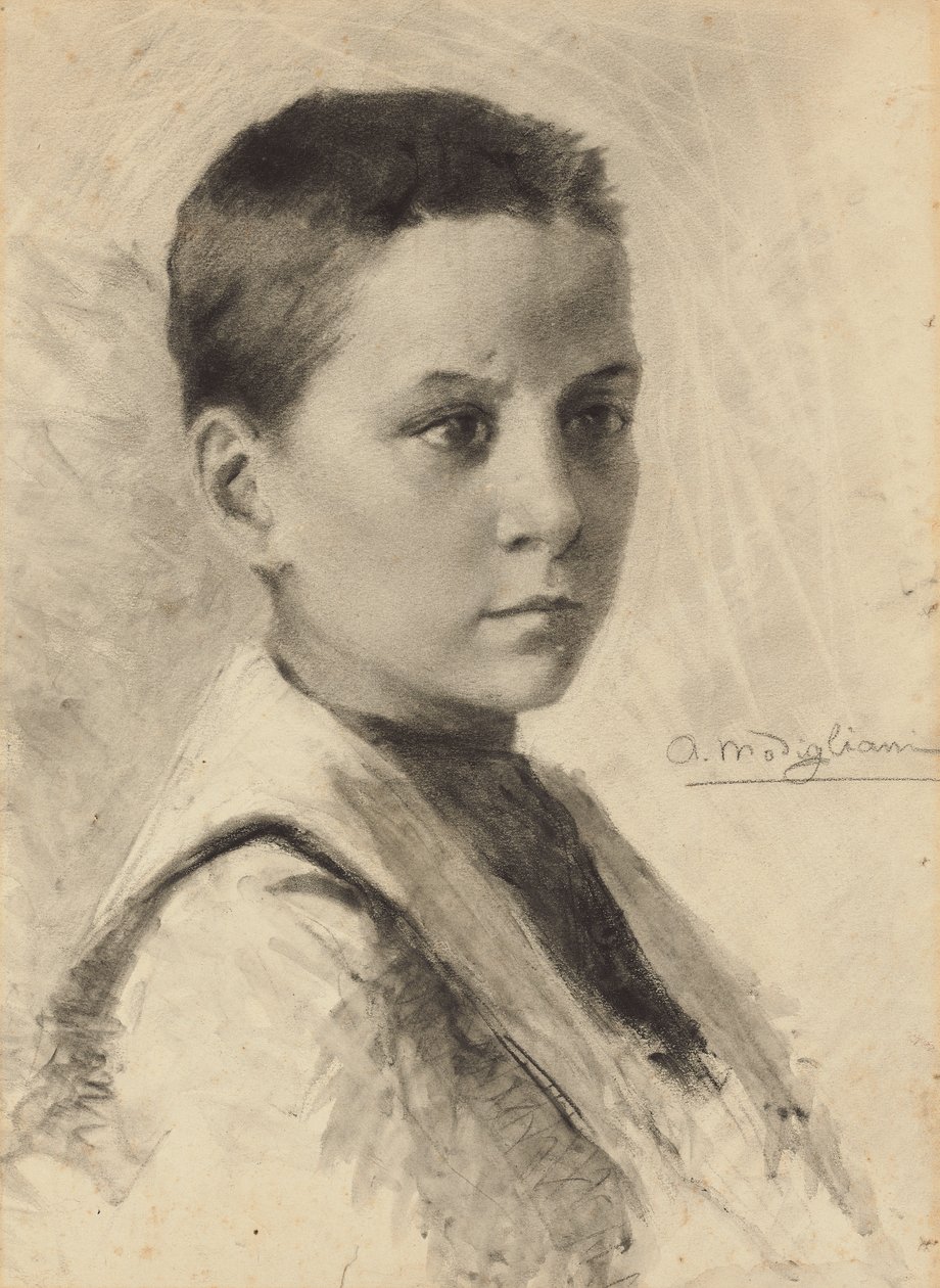 Omakuva, 1899 tekijältä Amedeo Modigliani