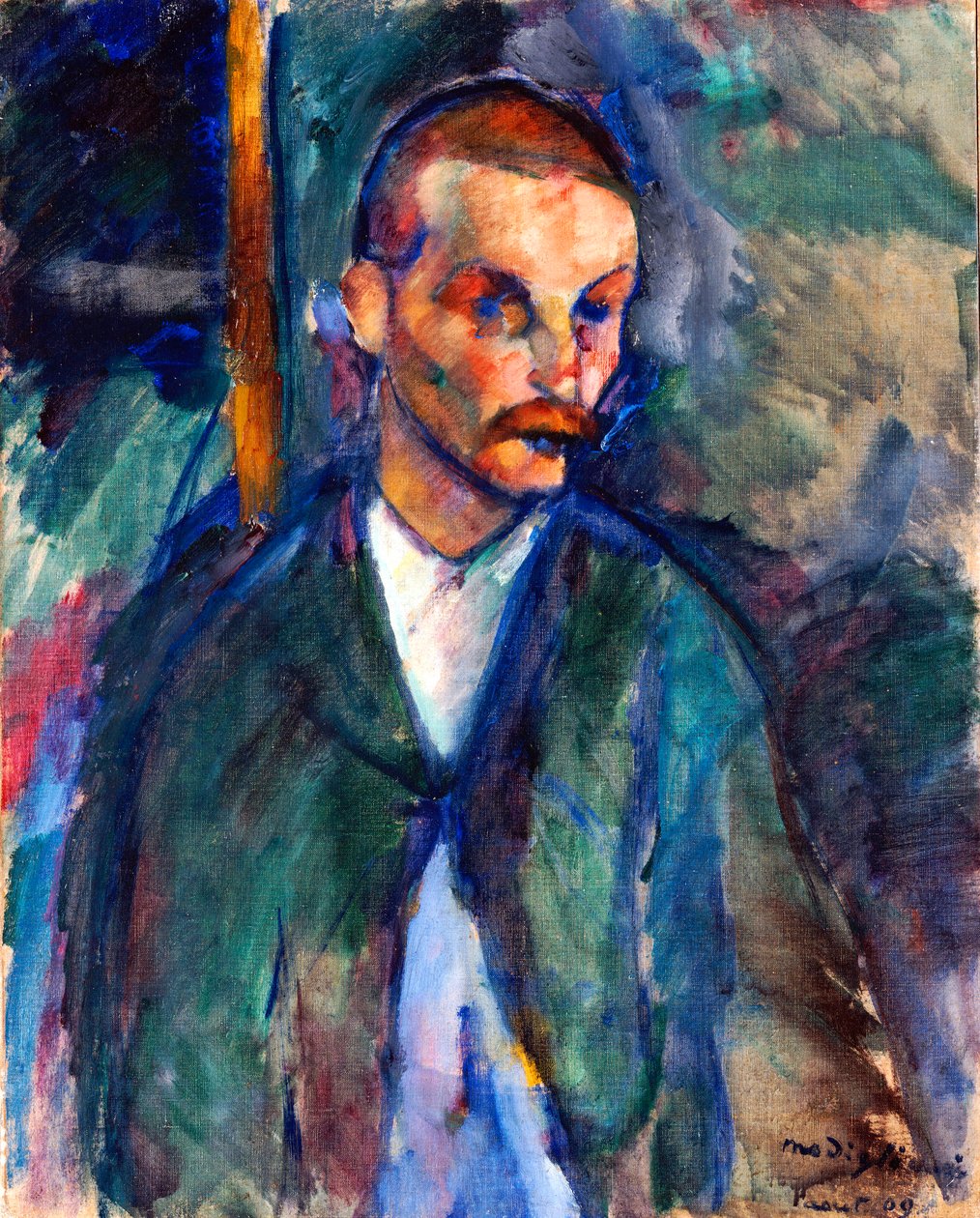 Livornon kerjäläinen, elokuu 1909 (öljy kankaalle) tekijältä Amedeo Modigliani