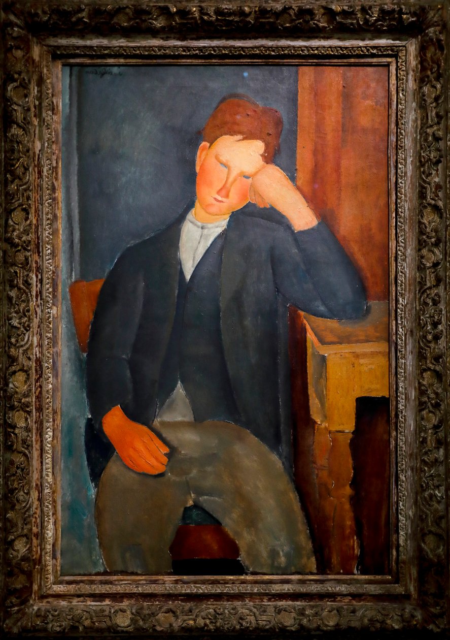Nuori oppipoika, n. 1918-1919 (öljy kankaalle) tekijältä Amedeo Modigliani