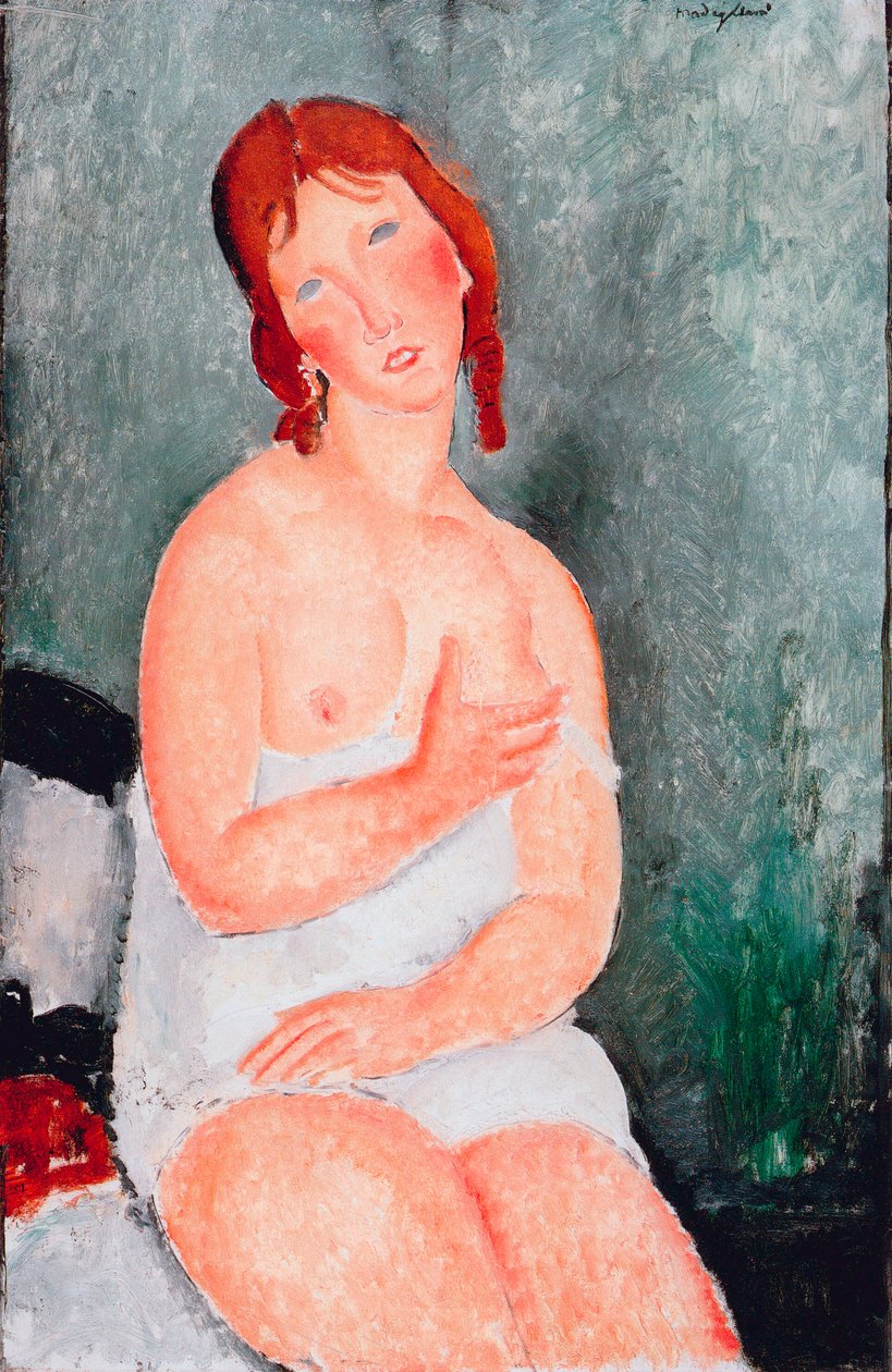 Nuori nainen paidassa, 1818 tekijältä Amedeo Modigliani