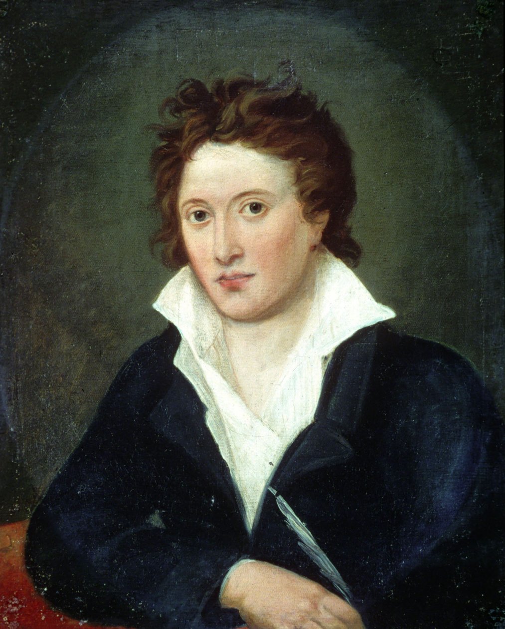 Amelia Corranin muotokuva Percy Bysshe Shelleystä (1792 - 1822) tekijältä Amelia Curran