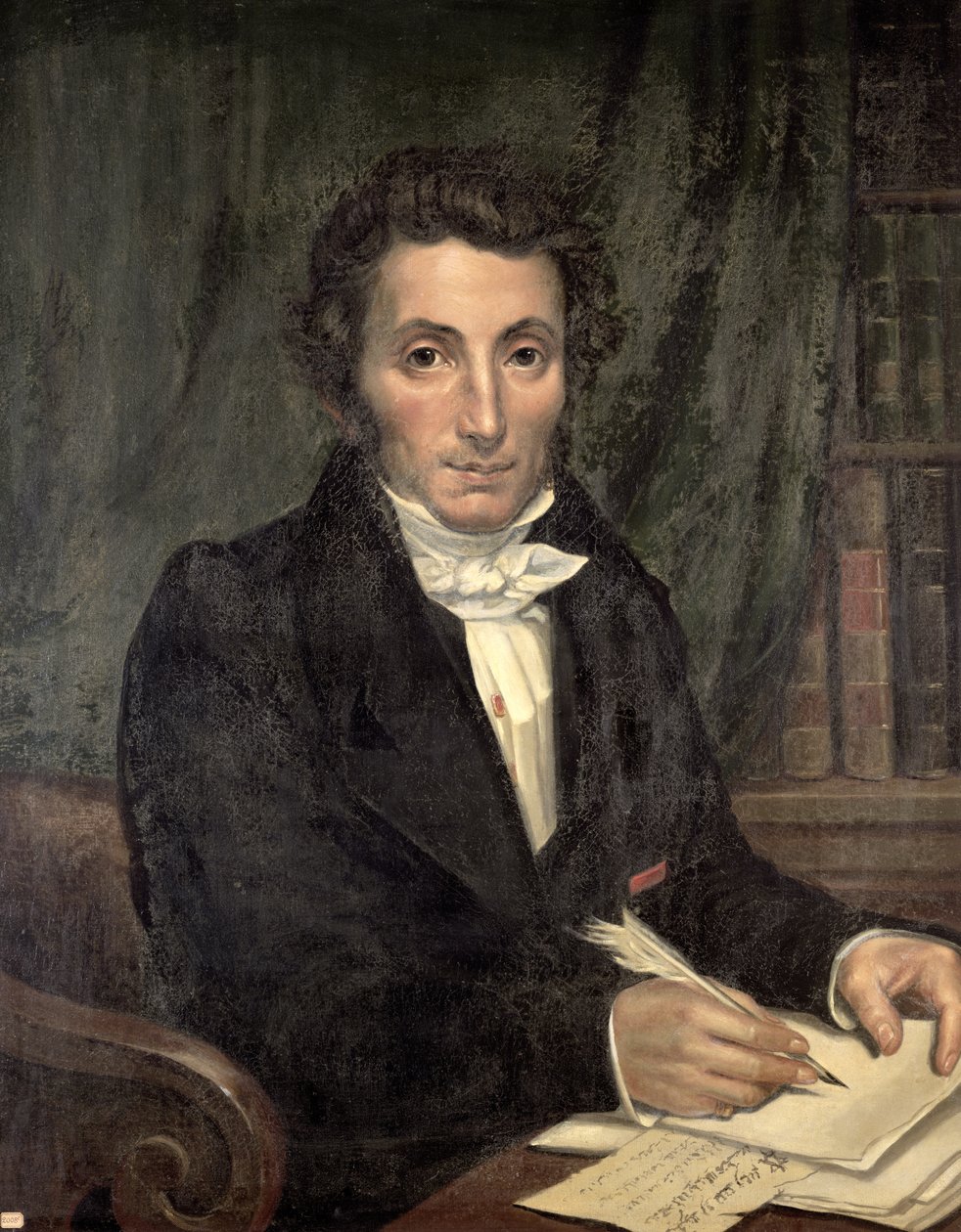 Luoteis-Afrikan ranskalaisen tutkimusmatkailijan Rene Caillien (1799-1838) muotokuva, 1830 tekijältä Amelie Legrand de Saint Aubin