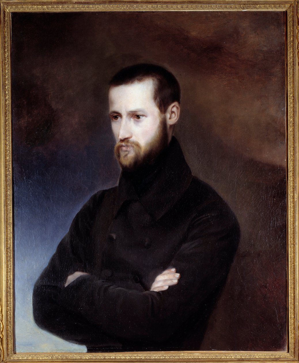 Muotokuva Louis Auguste (Louis-Auguste) Blanquista (1805-1881), poliitikosta. Amélie Suzanne Serren (1814-1841) maalaus tekijältä Amélie Suzanne Serre