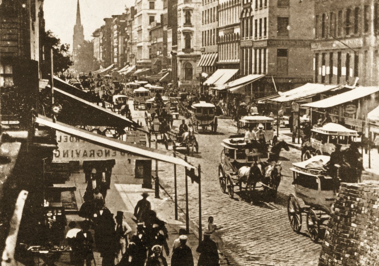 Broadway, Duane Street, New York City, 1870 tekijältä American Photographer