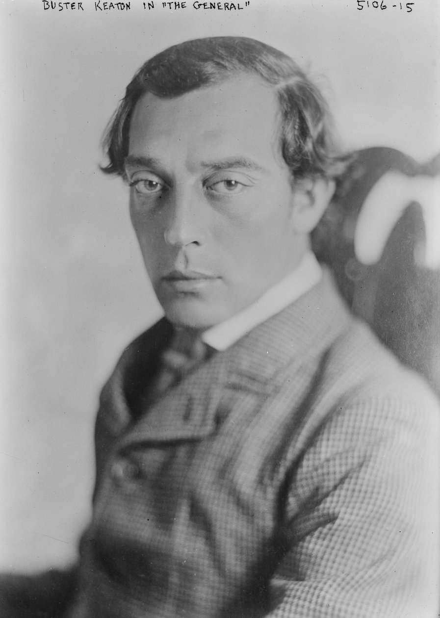 Buster Keaton elokuvassa "Kenraali". noin 1926 tekijältä American Photographer