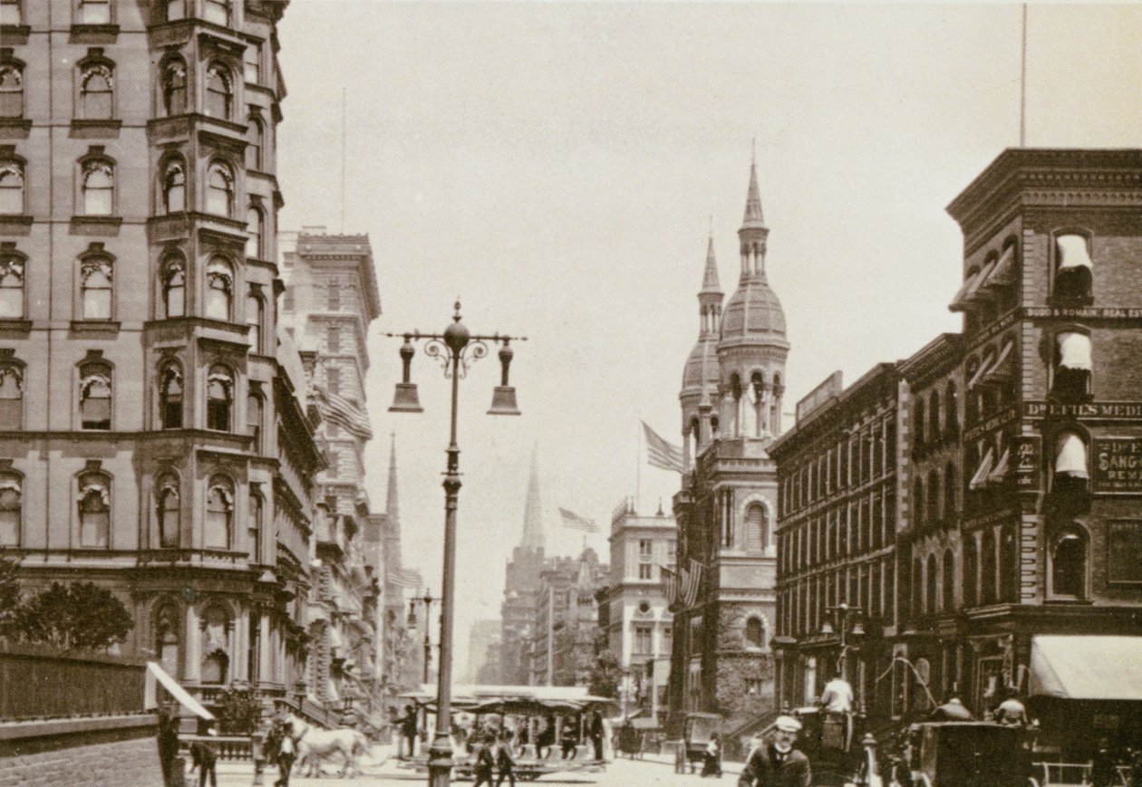 Corner of 5th Ave. ja 42nd St., New York City, 1898 tekijältä American Photographer