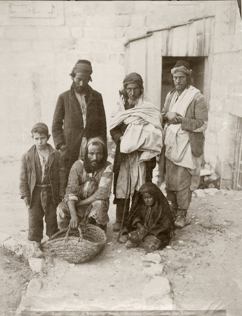 Jemenin juutalaisten ryhmä, n. 1898-1911 tekijältä American Photographer
