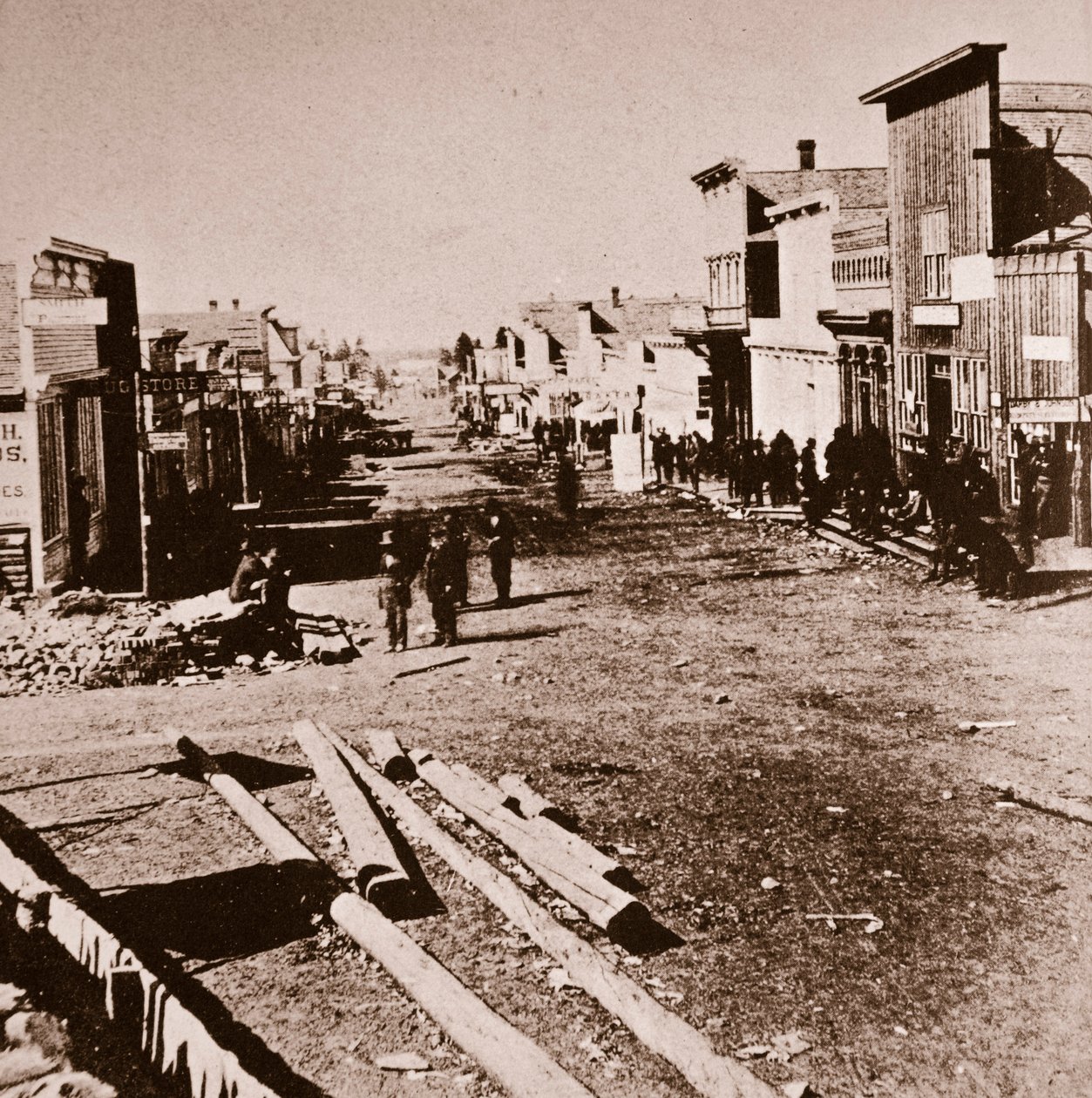 Leadville Colorado, 1870-luku (seepiakuva) tekijältä American Photographer