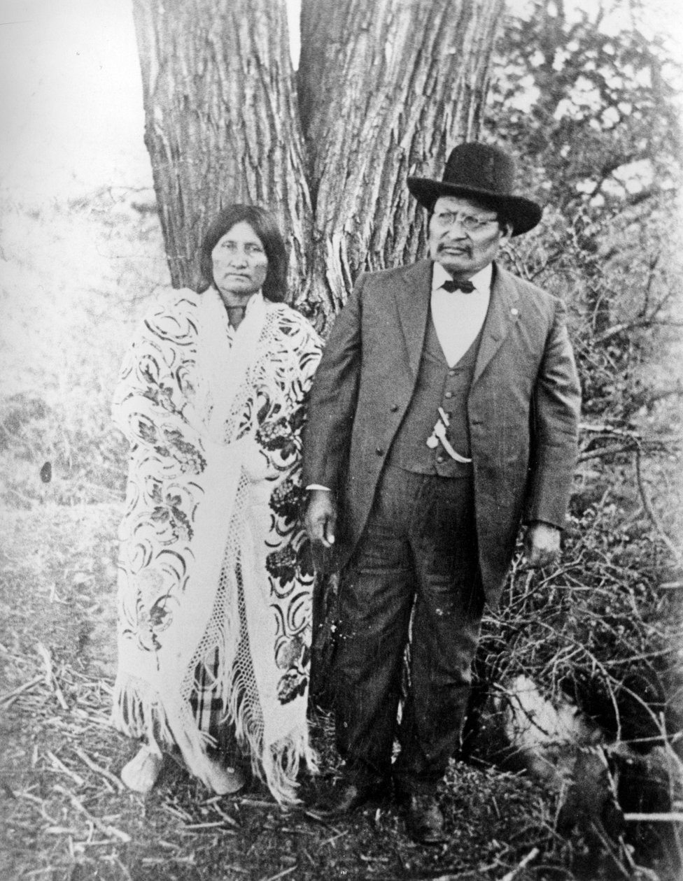 Yksinäinen susi ja vaimo, n. 1890-1910 tekijältä American Photographer