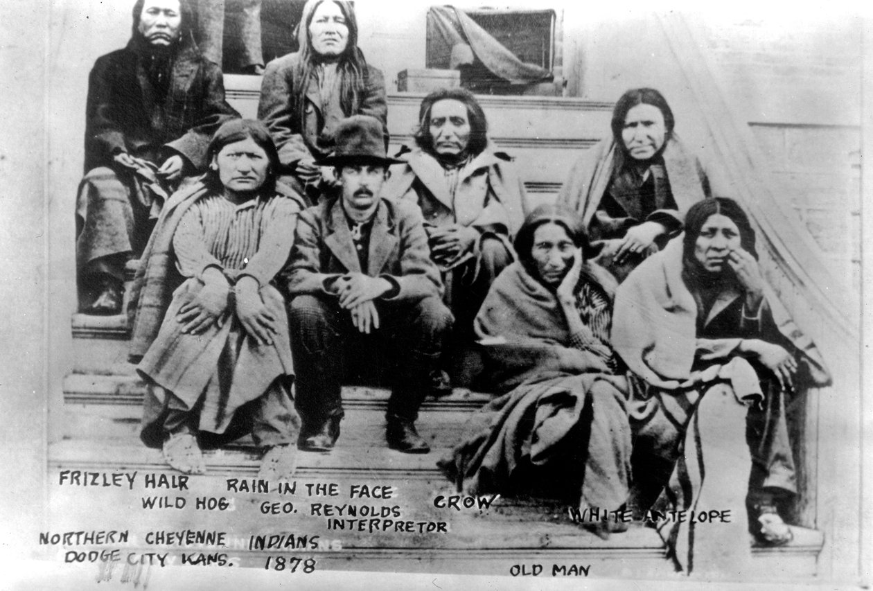Northern Cheyenne Indians, Dodge City, Kansas, 1878 tekijältä American Photographer
