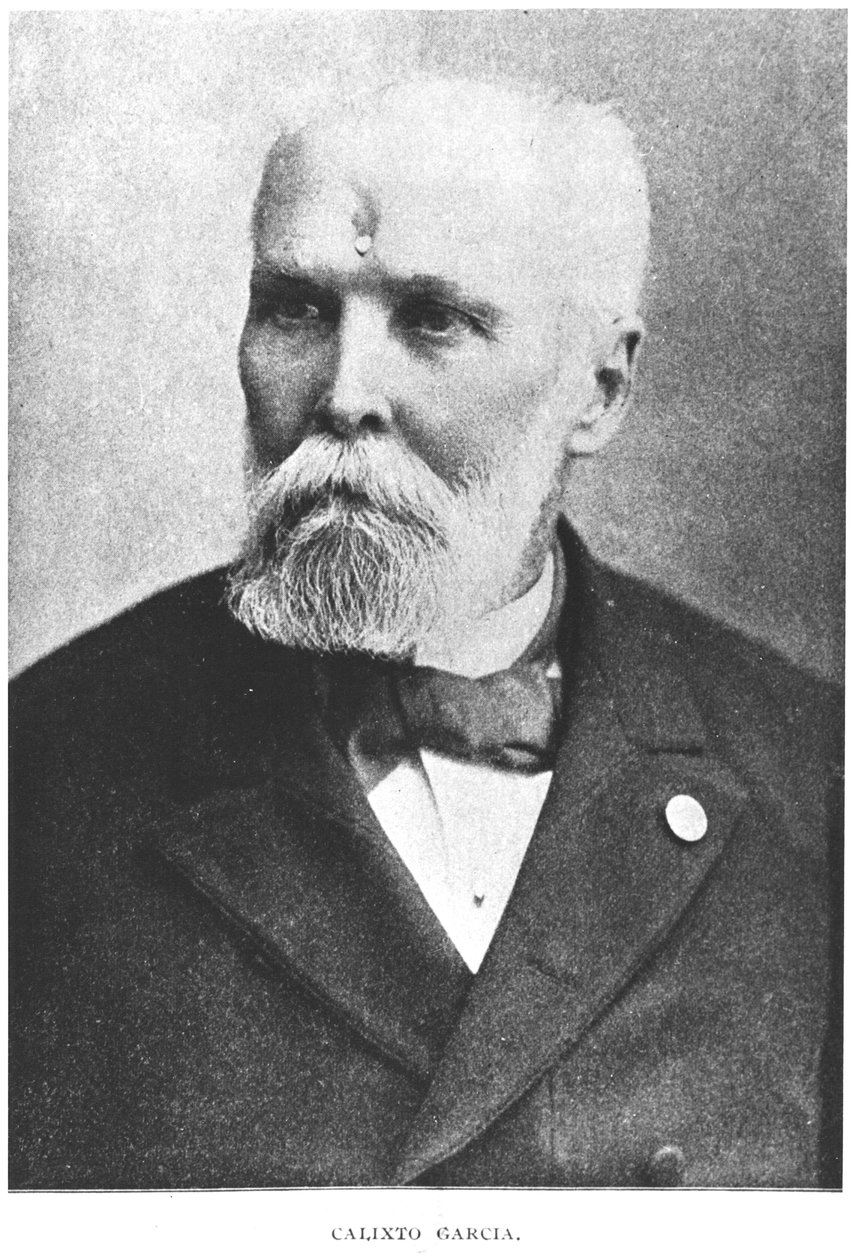 Muotokuva Calixto Garciasta (1839-98) Murat Halsteadin Kuuban tarinasta, julkaistu 1898 tekijältä American Photographer