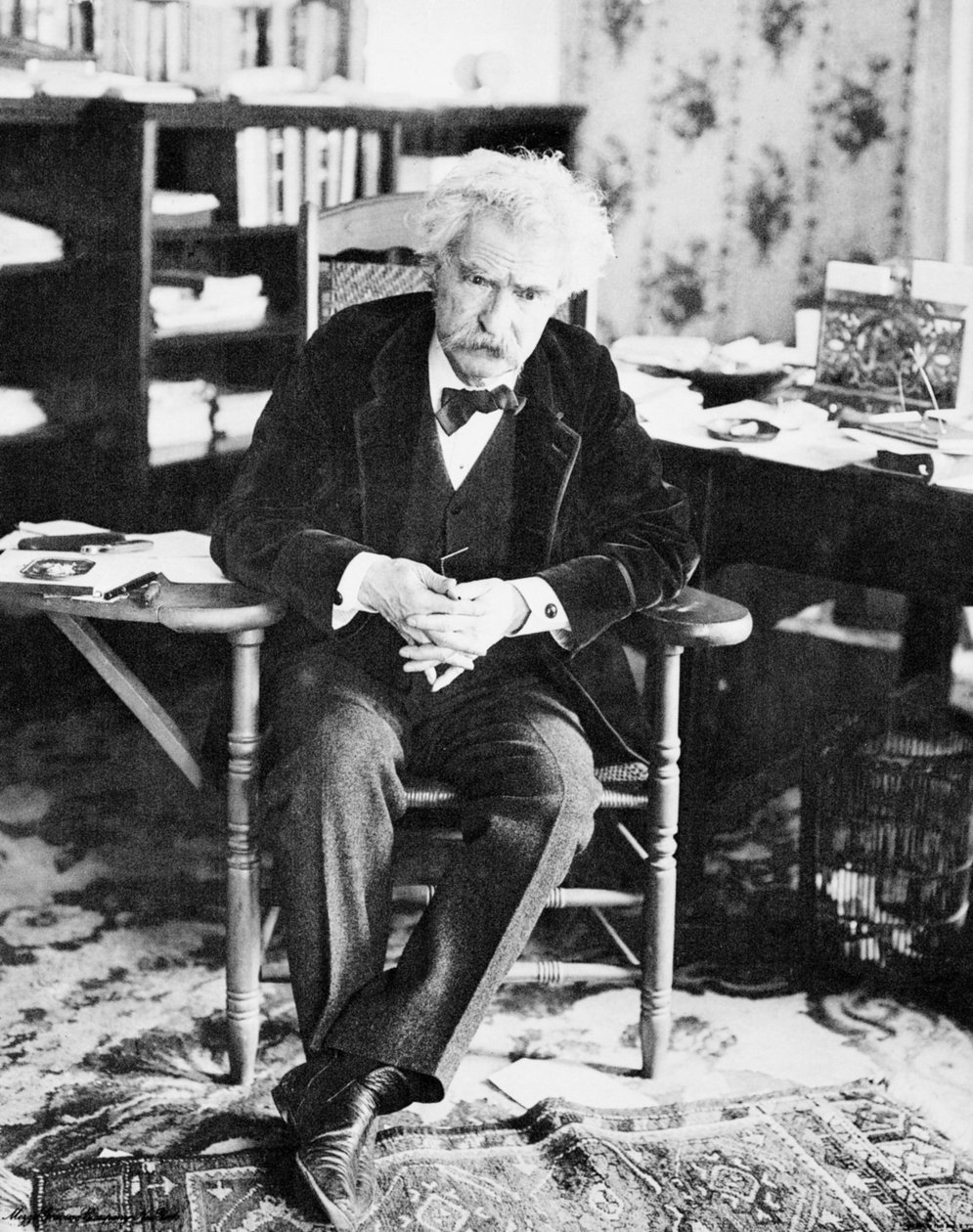 Mark Twainin muotokuva (1835-1910) tekijältä American Photographer