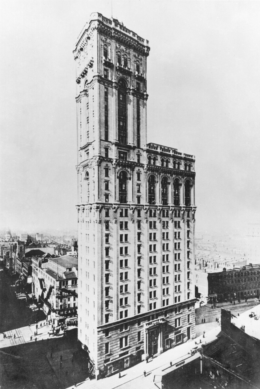 The Times Building, New York, noin 1900 tekijältä American Photographer