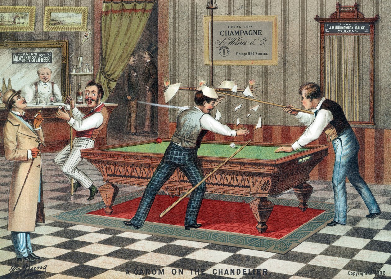 Carom on the Chandelier, pubi. 1882 tekijältä American School
