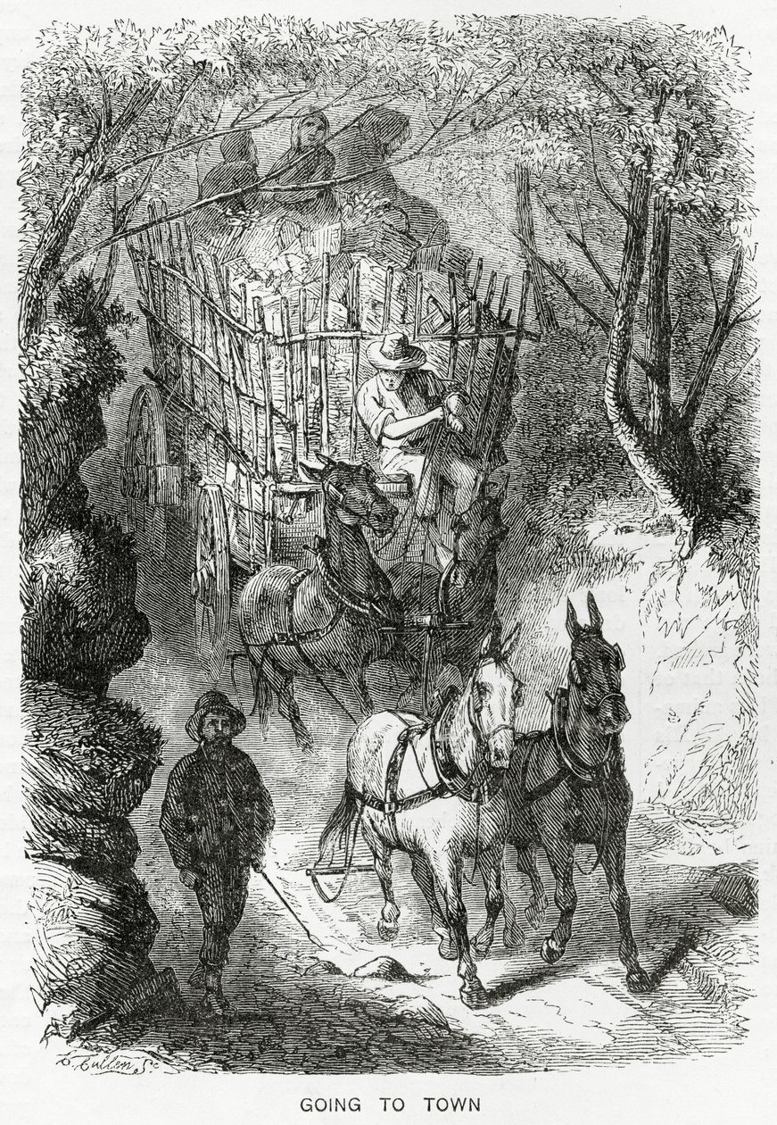 Going to Town, havainnollistava tarina, A Community of Outcasts, Appletons Journal, 23. maaliskuuta 1872 tekijältä American School