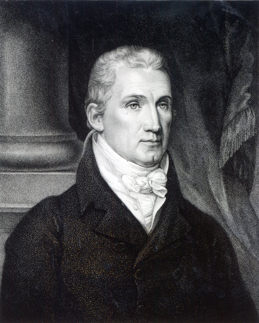 James Monroe, kaiverrus Thomas Gimbrede (1781-1832) tekijältä American School