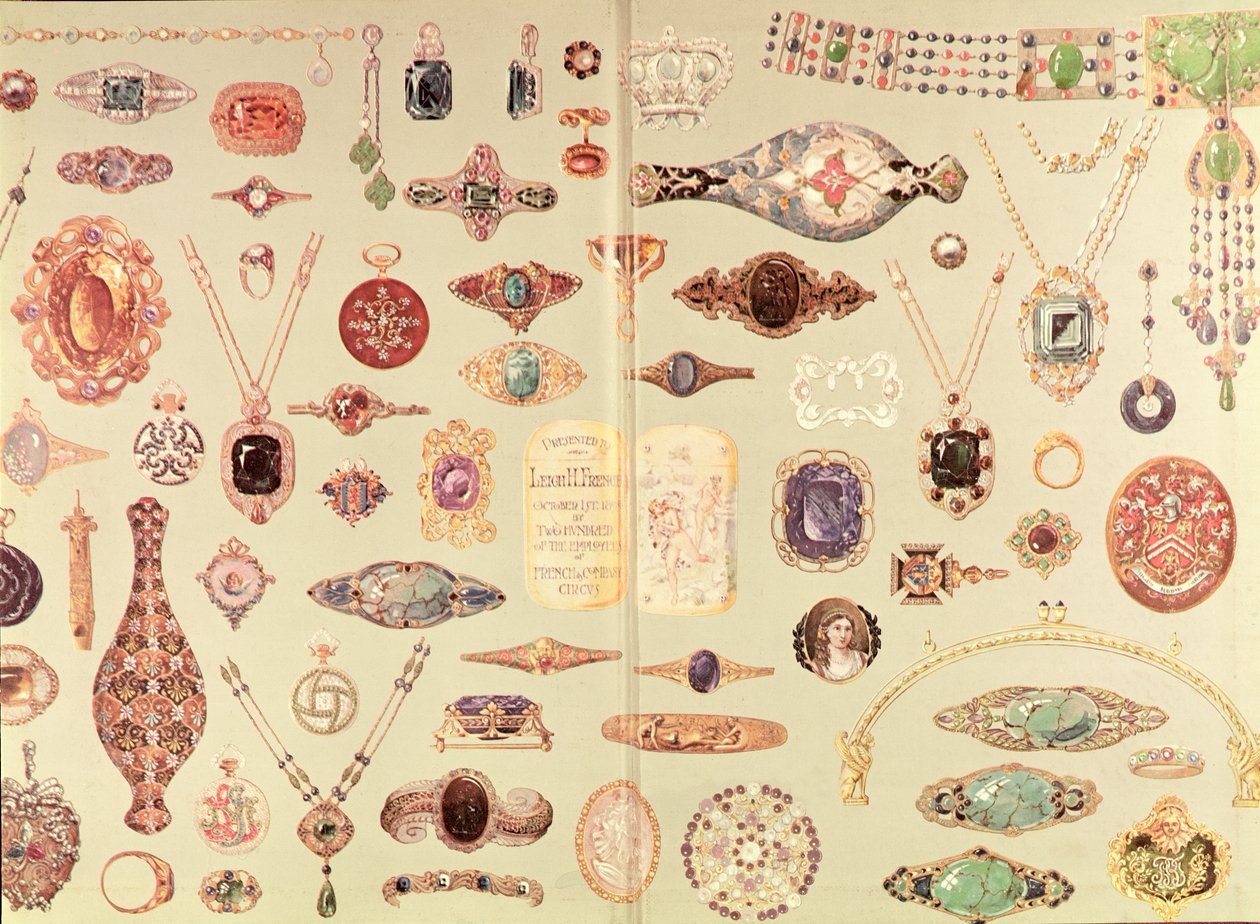 Korut Tiffany Katalogista, 1890 tekijältä American School