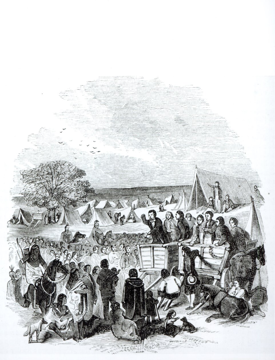Joseph Smith saarnaamassa erämaassa tekijältä American School