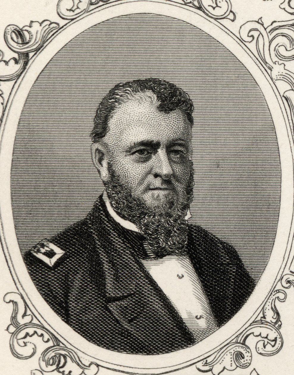 Muotokuva amiraali Louis Malesherbes Goldsboroughista (1805-1877) tekijältä American School