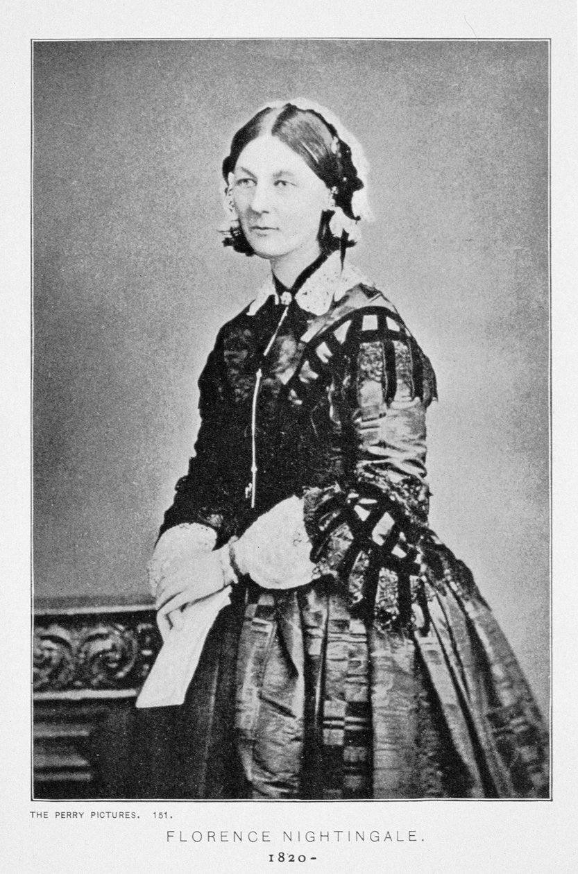 Florence Nightingalen (1820-1910) muotokuva n. 1860 tekijältä American School