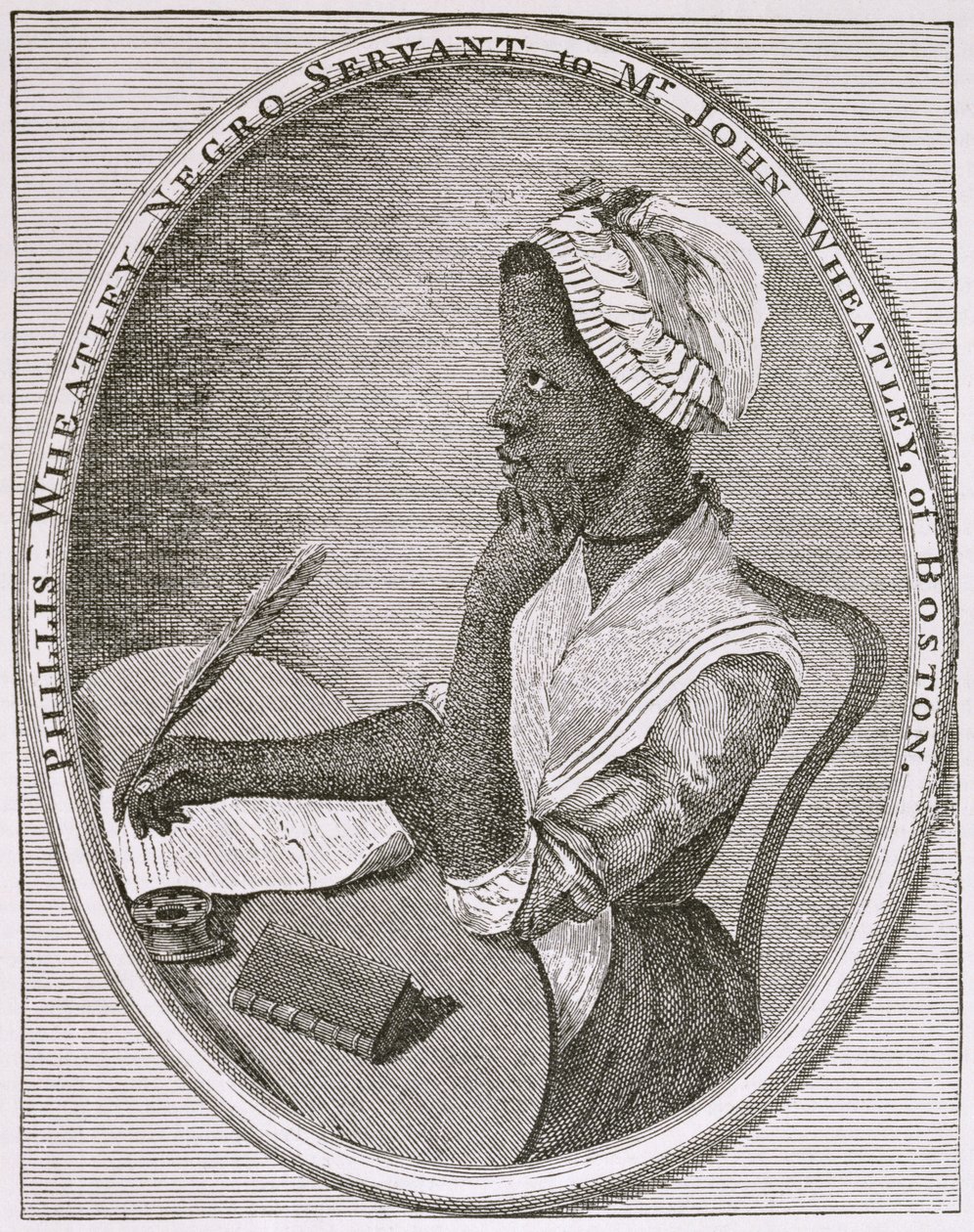 Phillis Wheatleyn muotokuva tekijältä American School