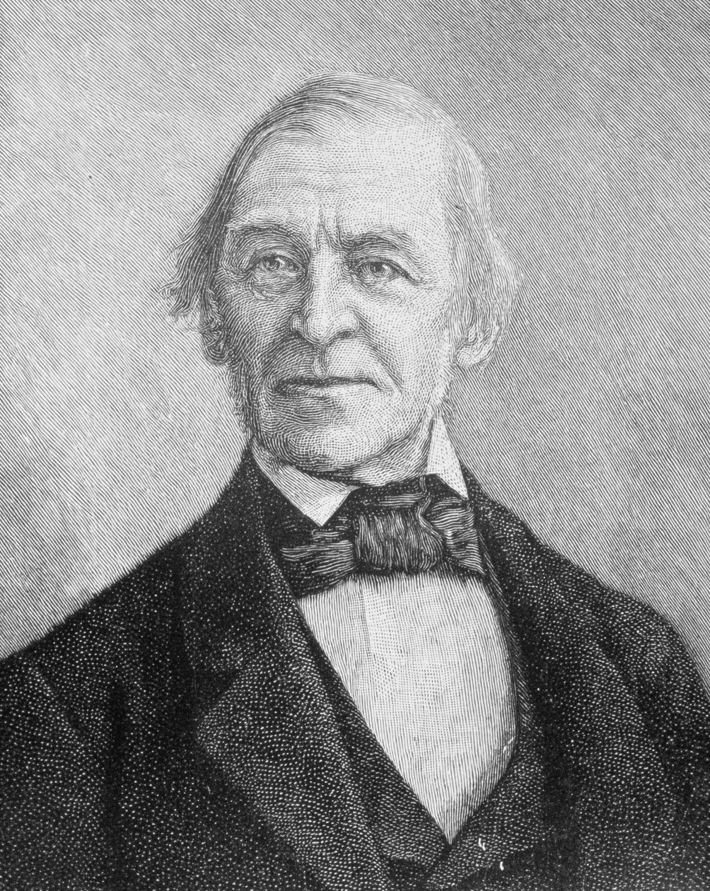 Ralph Waldo Emerson (1803-1882) yhdysvaltalainen luennoitsija, runoilija ja esseisti tekijältä American School