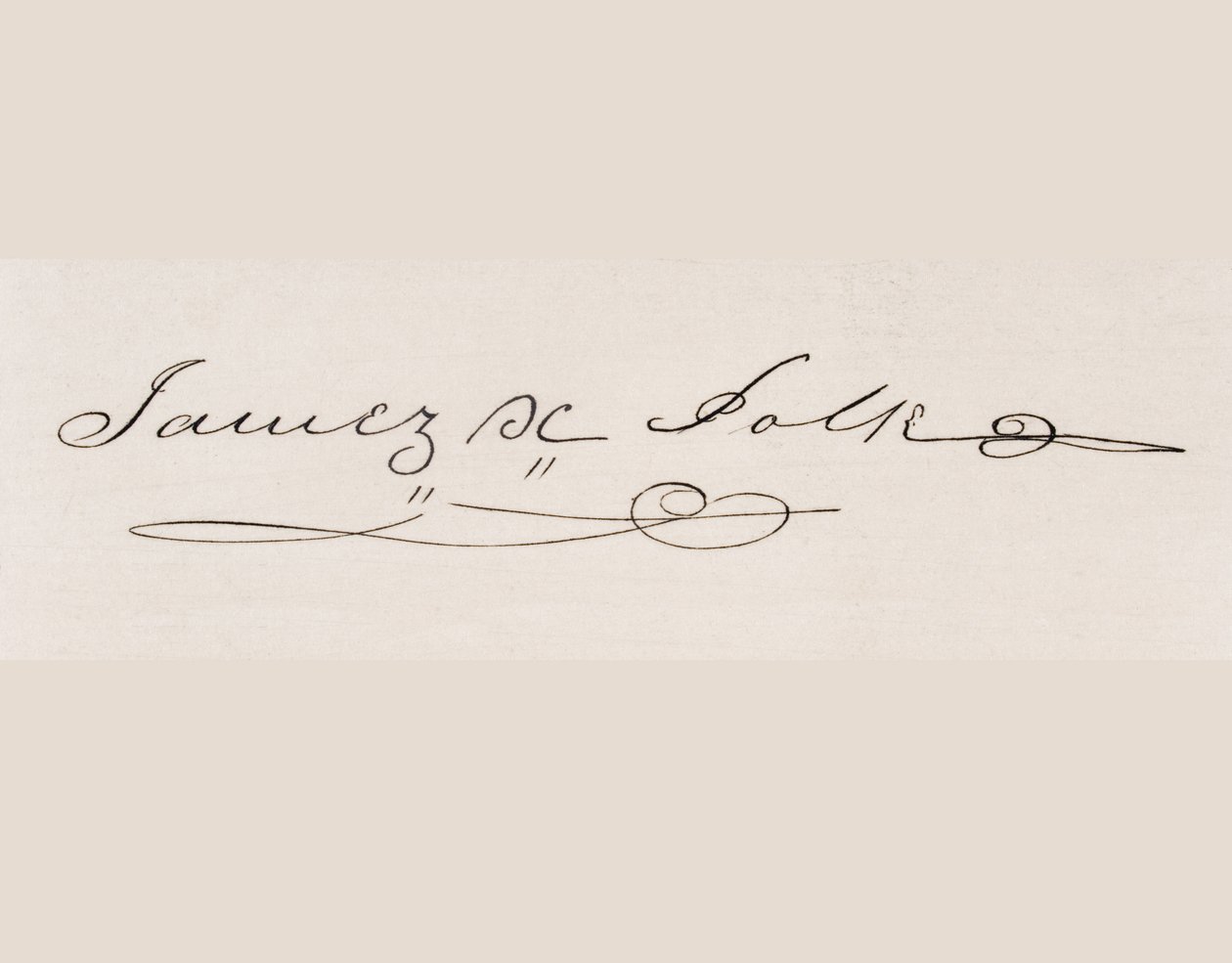James Knox Polkin allekirjoitus tekijältä American School