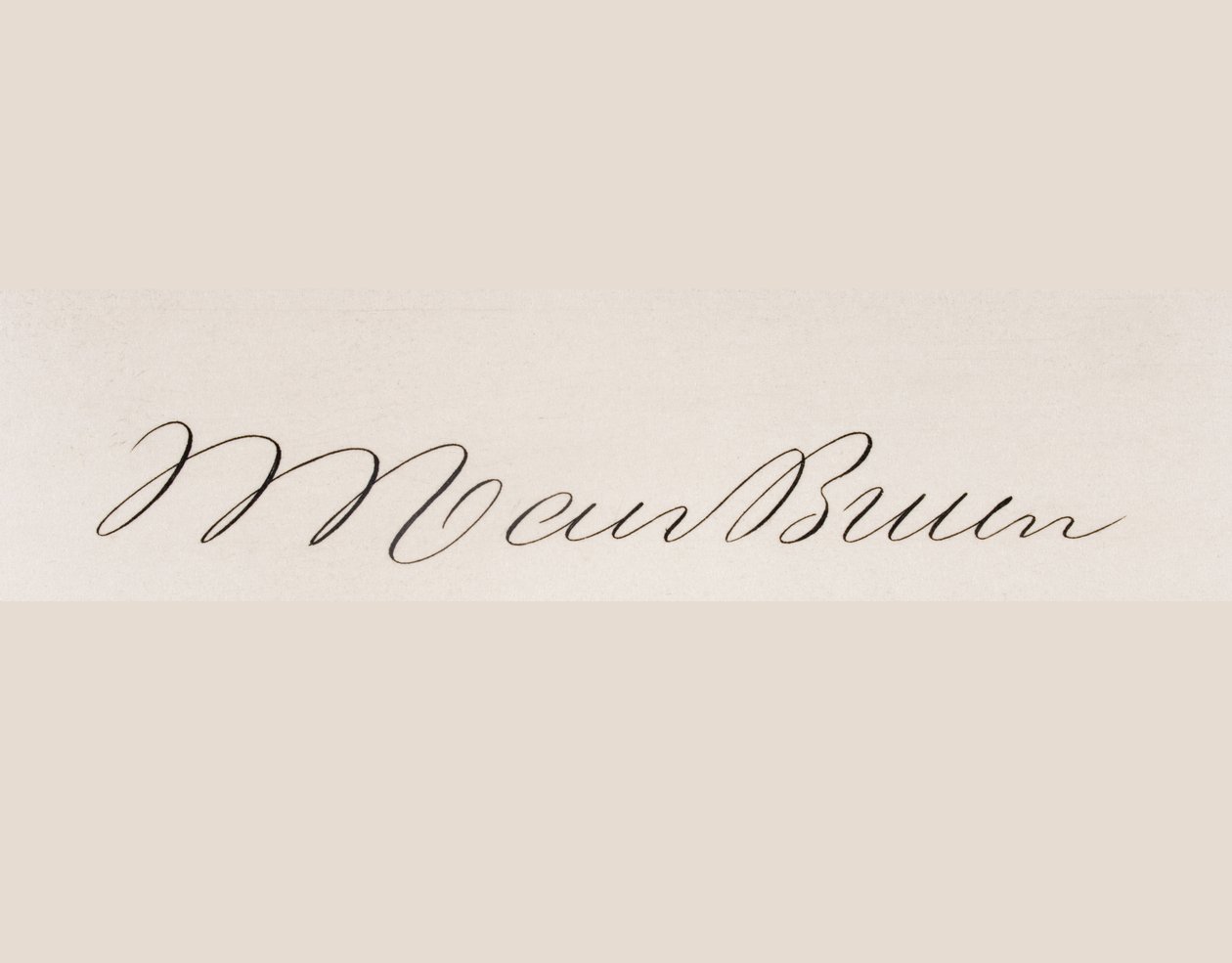 Martin van Burenin allekirjoitus tekijältä American School