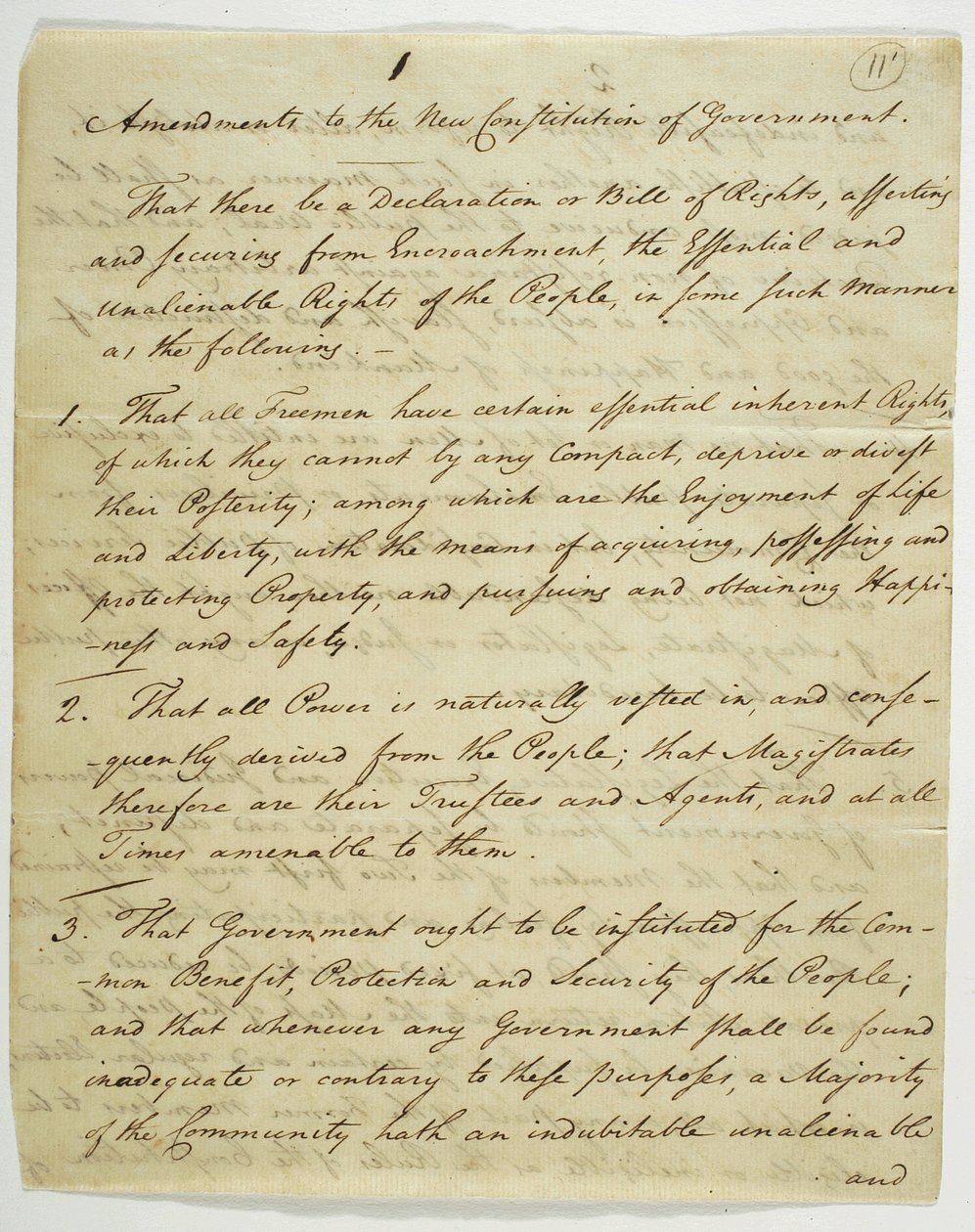 Bill of Rights, kopio allekirjoitettu Federal Hallissa, 1789 (muste paperille) tekijältä American School