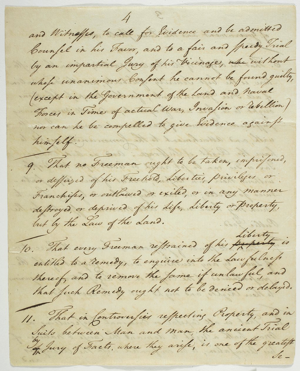 Bill of Rights, kopio allekirjoitettu Federal Hallissa, 1789 (muste paperille) tekijältä American School