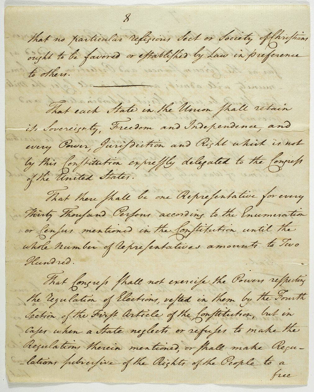 Bill of Rights, kopio allekirjoitettu Federal Hallissa, 1789 (muste paperille) tekijältä American School