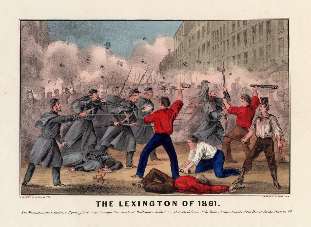 The Lexington of 1861, pub. kirjoittanut Currier & Ives, n. 1861 tekijältä American School