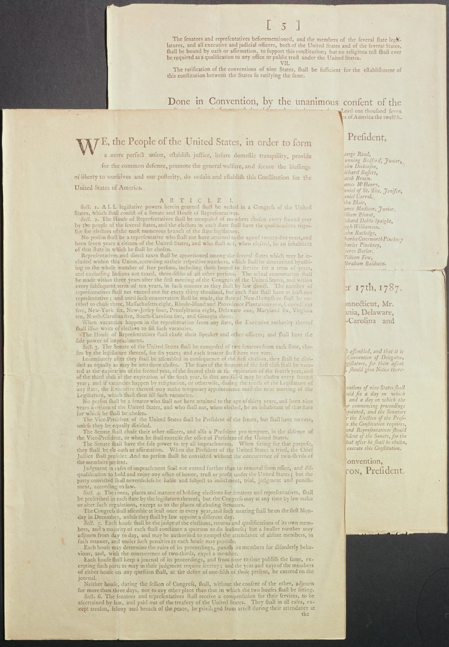 Yhdysvaltain perustuslaki, 1787 tekijältä American School