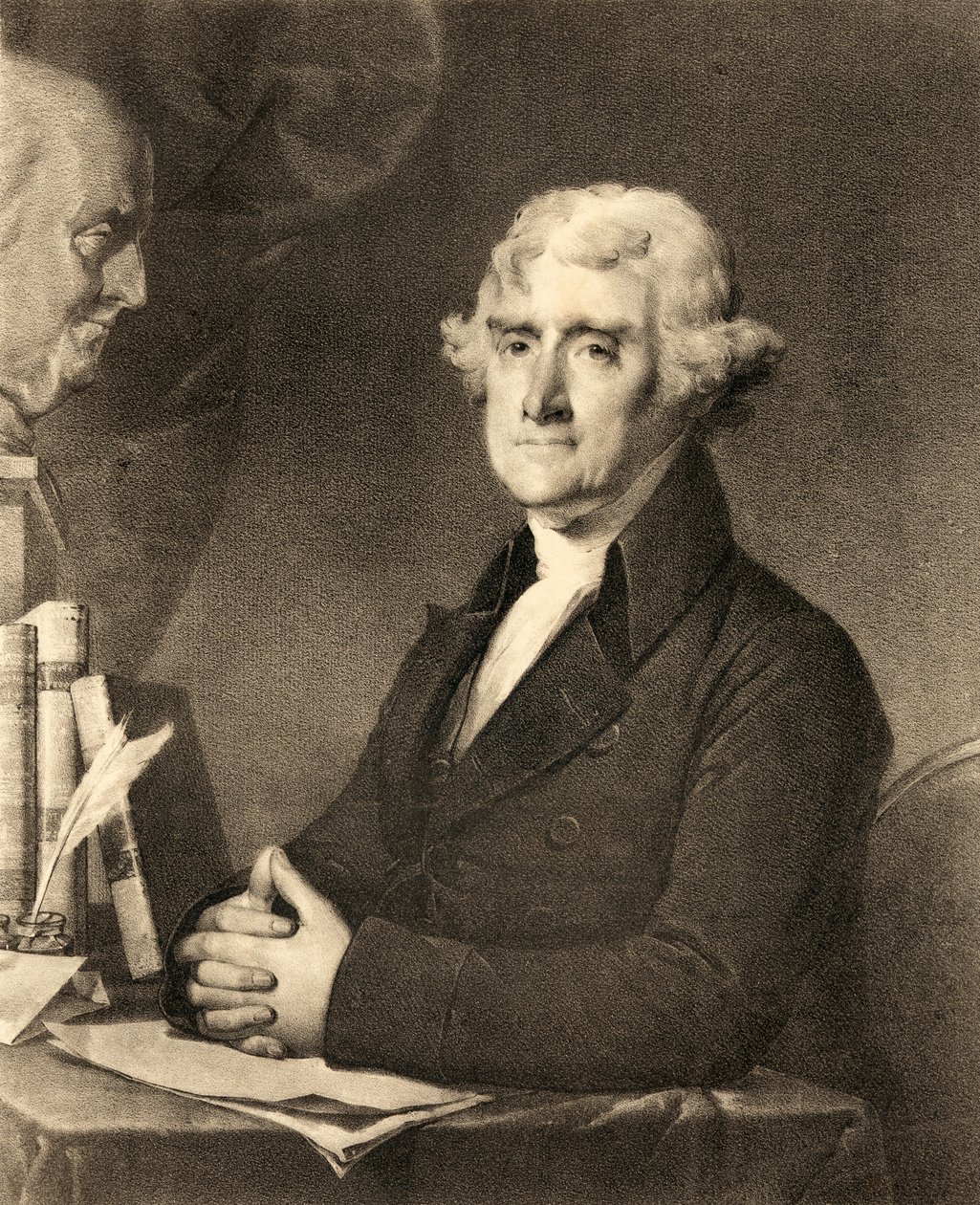 Thomas Jefferson, 1800-luvun kaiverruksesta tekijältä American School
