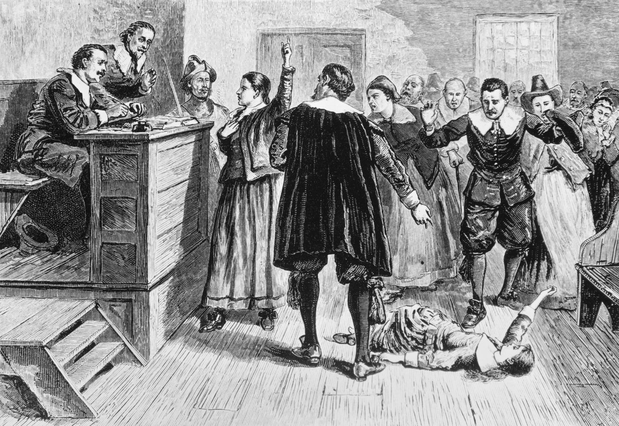 Noituus Salem Villagessa, Augustus L. Masonin teoksesta The Romance and Tragedy of Pioneer Life, 1883 tekijältä American School