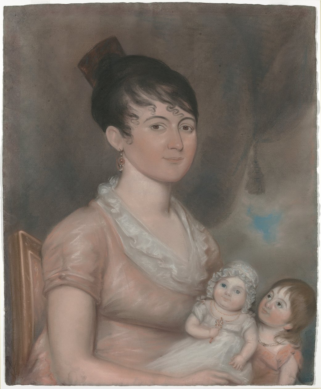 Anna Margaret Blake ja hänen kaksi lastaan tekijältä American 19th Century