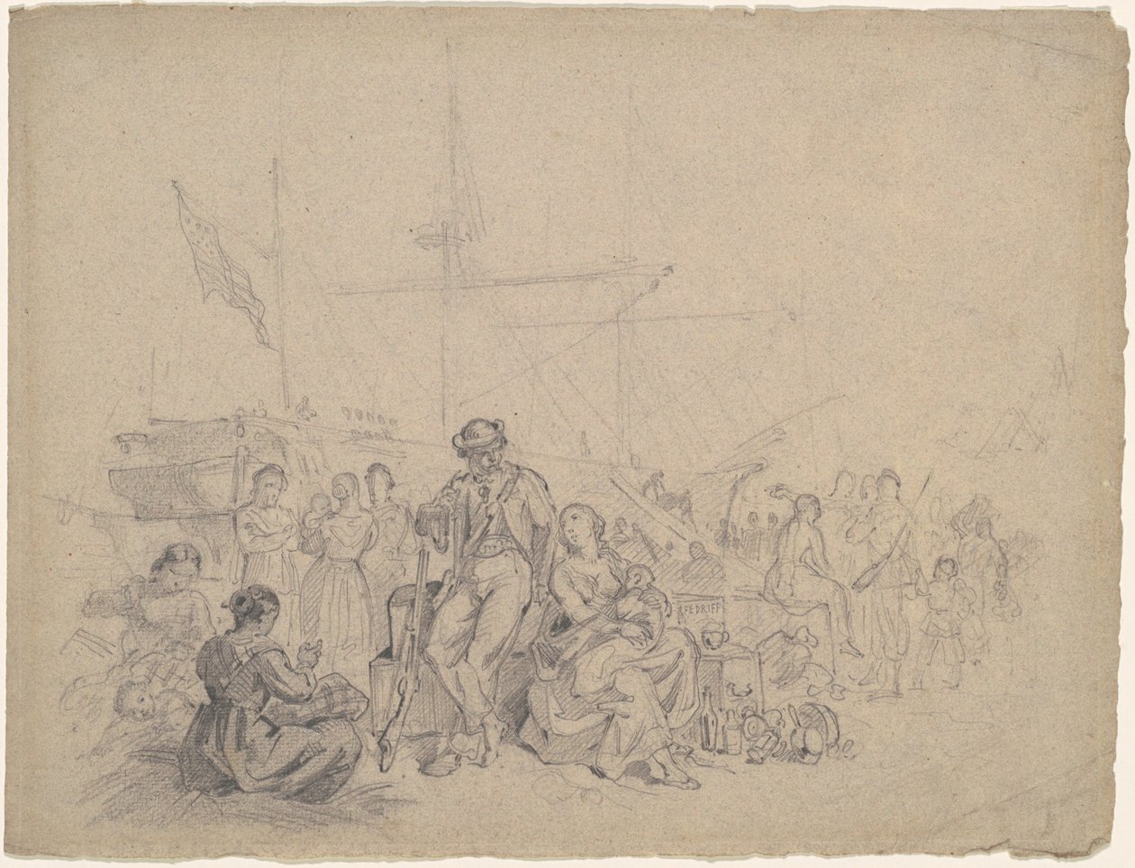 Laiturin kohtaus tekijältä American 19th Century
