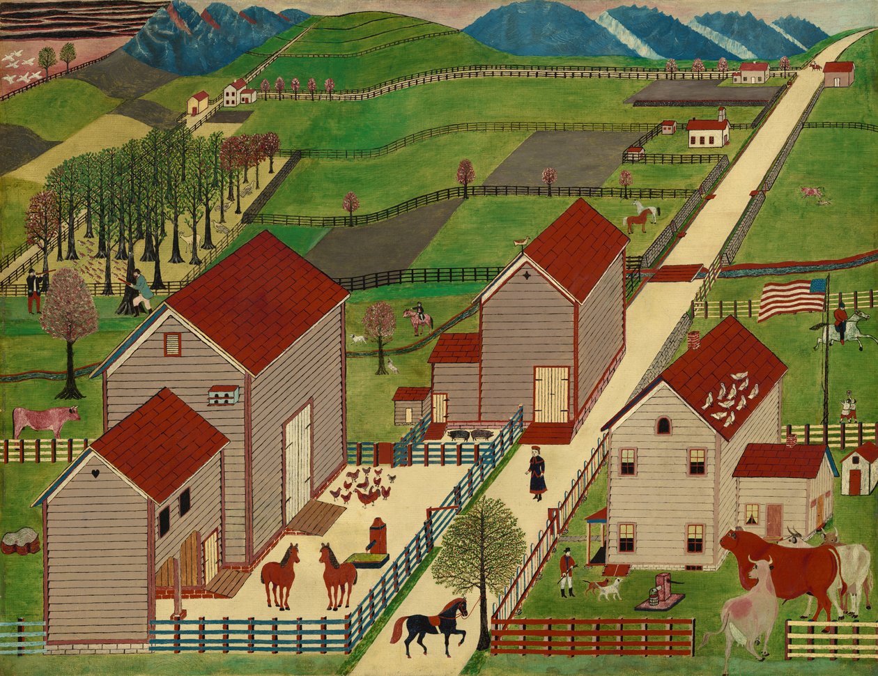 Mahantango Valleyn maatila tekijältä American 19th Century