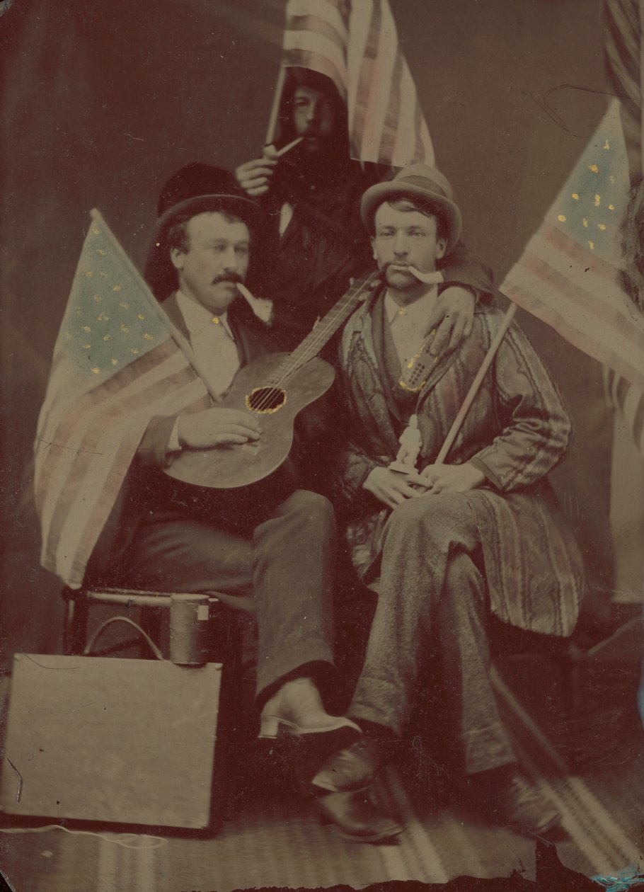 Kolmen miehen muotokuva tekijältä American 19th Century
